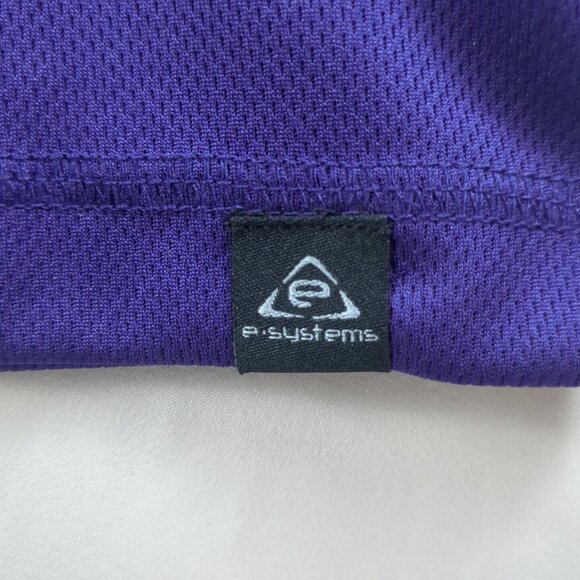 Baltimore Ravens NFL Team Apparel Mens Purple Polo 2XL Moisture Wicking Stretch - Picture 6 of 15